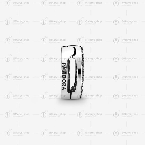 Pandora Round Pavรฉ Clip Charm - Picture 3 of 6